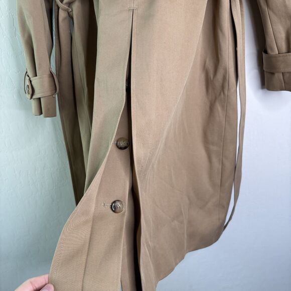 Sezane Scott Trench Coat Camel - Picture 4 of 9